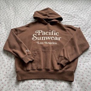 Pacsun oversized brown hoodie